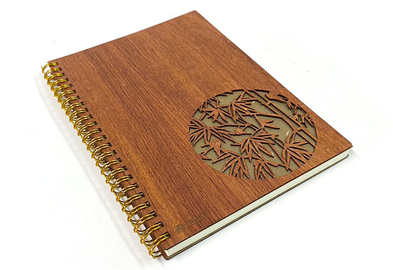 無垢線圈筆記本-竹